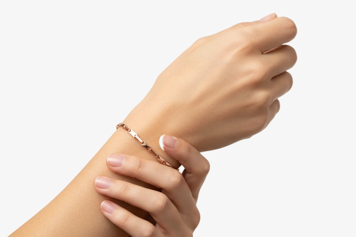 Elegant Rose Gold Chain Bracelet