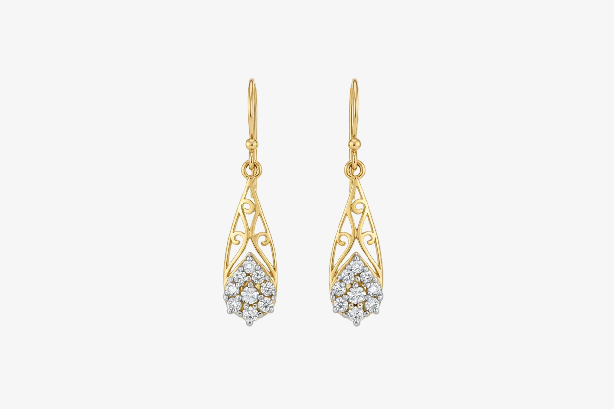 Elegant Gold Drop Earrings