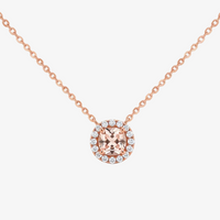 Medium Weight Rose Gold Pendant Necklace