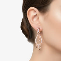 Elegant Rose Gold Stud Earrings