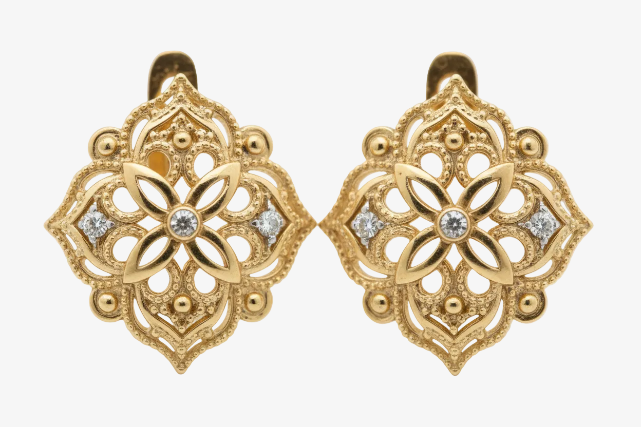 Elegant Gold Drop Earrings